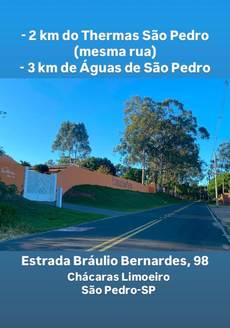 Pousada San Pietro - 2 Km Thermas Sao Pedro  Eksteriør billede